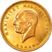 Monnaie, Turquie, Mustafa Kemal Atatürk, 100 Kurush, 1987, Ankara, SUP+, Or