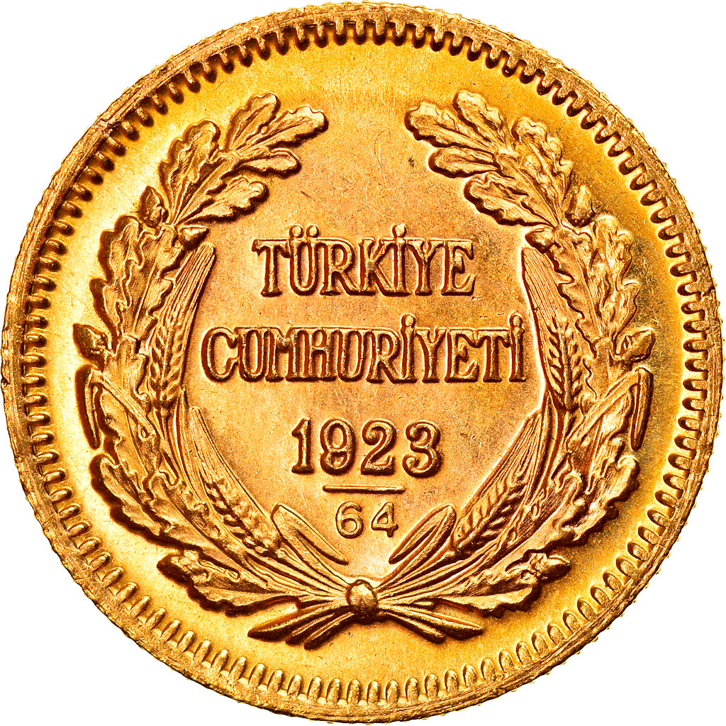 Monnaie, Turquie, Mustafa Kemal Atatürk, 100 Kurush, 1987, Ankara, SUP+, Or