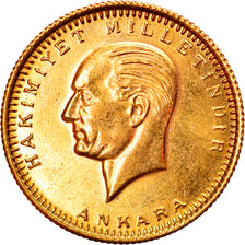 Coin, Turkey, Mustafa Kemal Atatürk, 100 Kurush, 1988, Ankara, MS(63), Gold