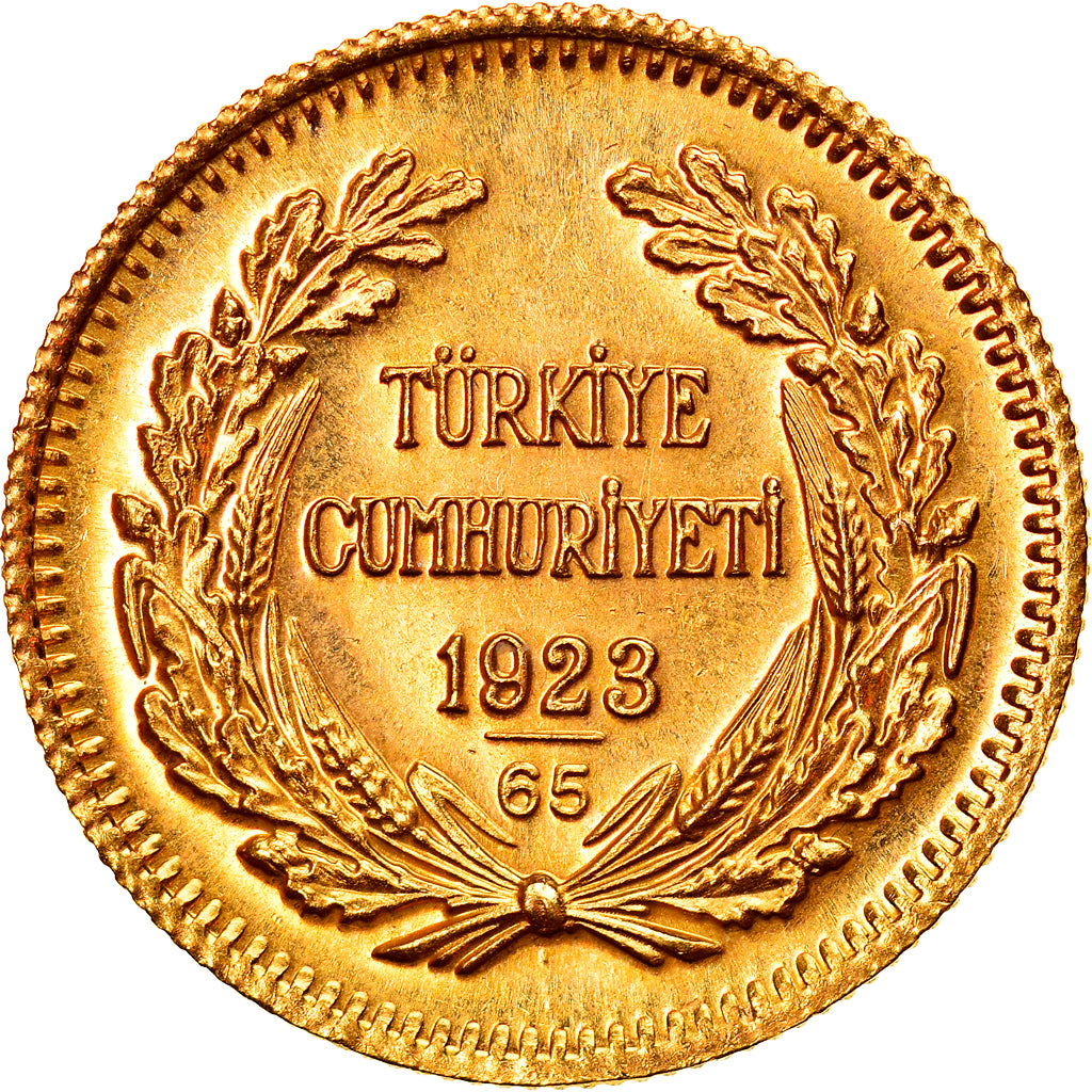 Coin, Turkey, Mustafa Kemal Atatürk, 100 Kurush, 1988, Ankara, MS(63), Gold
