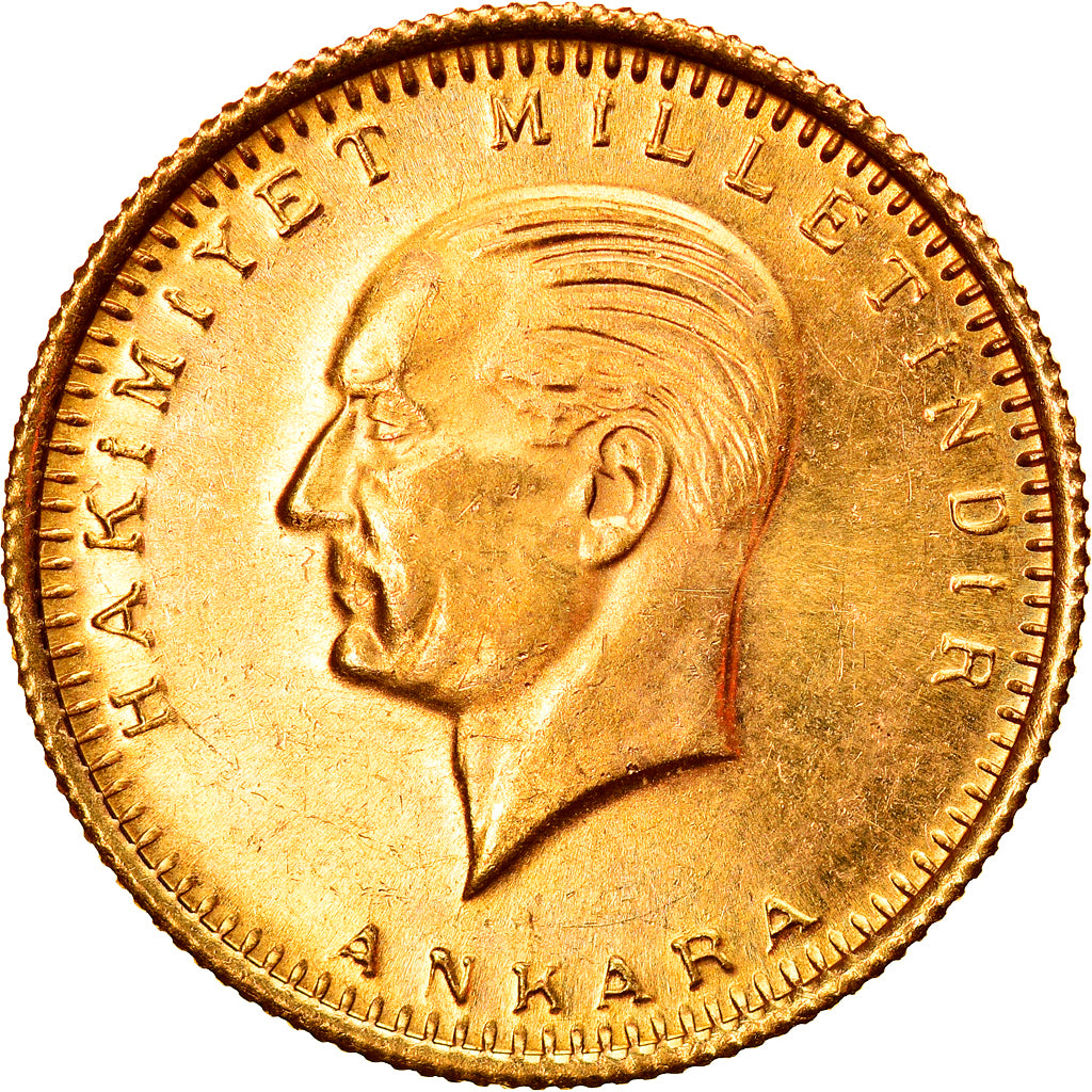 Münze, Türkei, Mustafa Kemal Atatürk, 100 Kurush, 1988, Ankara, UNZ+, Gold
