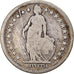 Monnaie, Suisse, 2 Francs, 1875, Bern, B+, Argent, KM:21