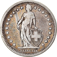 Coin, Switzerland, 2 Francs, 1878, Bern, VF(20-25), Silver, KM:21