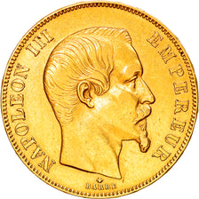 Moneta, Francja, Napoleon III, Napoléon III, 50 Francs, 1858, Strasbourg