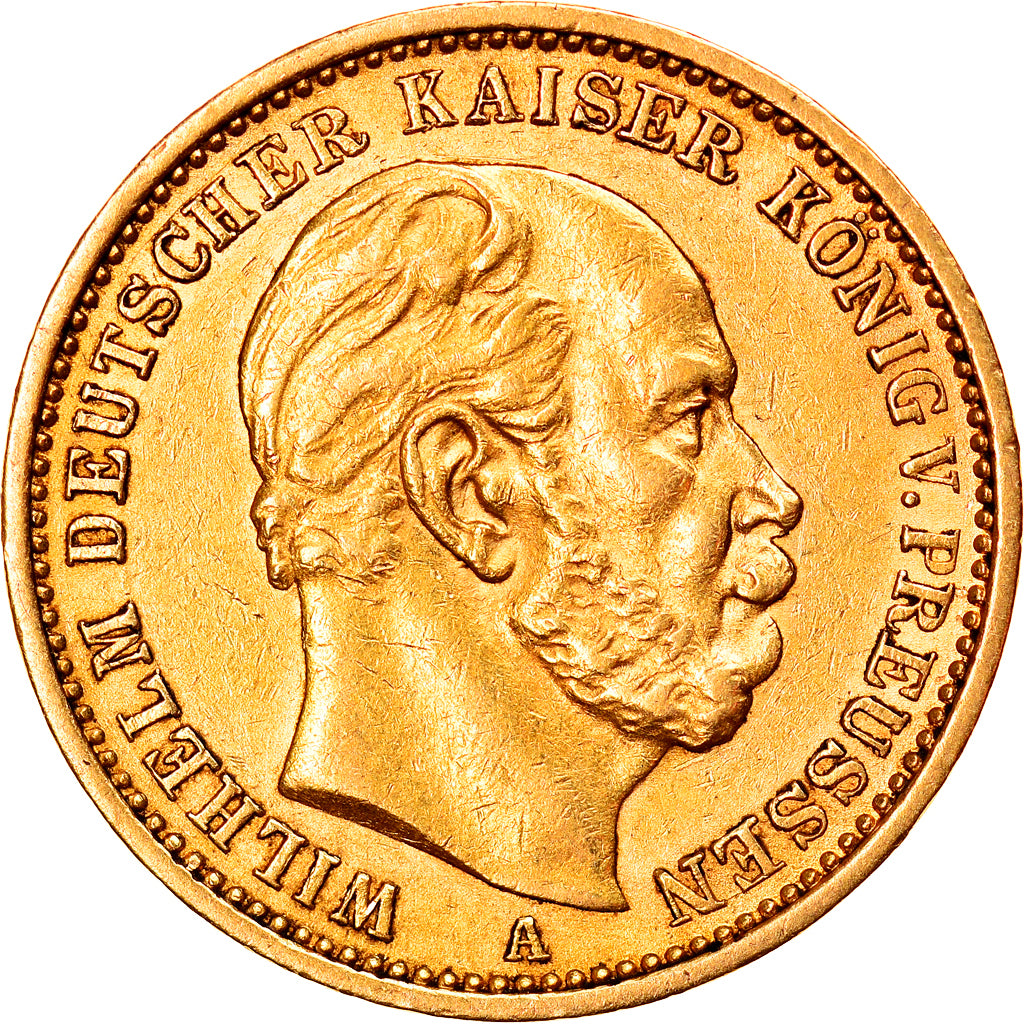 Monnaie, Etats allemands, PRUSSIA, Wilhelm I, 20 Mark, 1876, Berlin, TTB+, Or