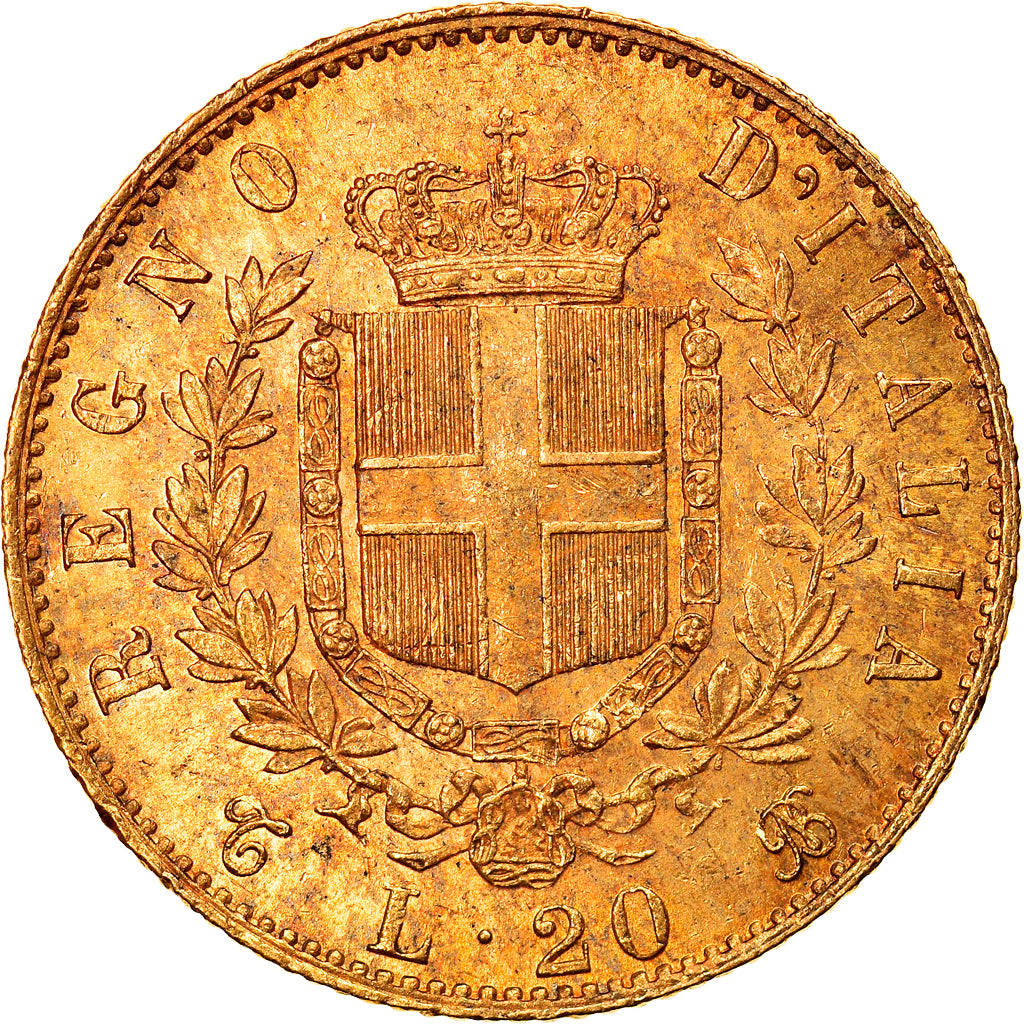 Monnaie, Italie, Vittorio Emanuele II, 20 Lire, 1865, Torino, SUP, Or, KM:10.1