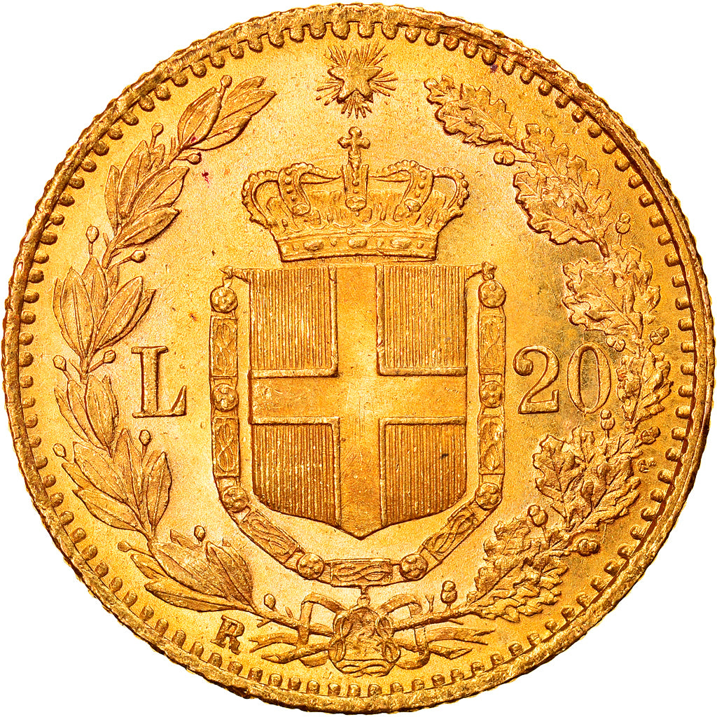 Moneta, Italia, Umberto I, 20 Lire, 1882, Rome, SPL, Oro, KM:21