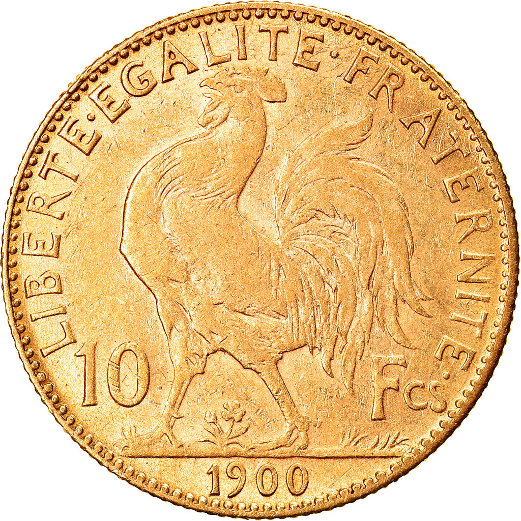 Coin, France, Marianne, 10 Francs, 1900, Paris, EF(40-45), Gold, KM:846