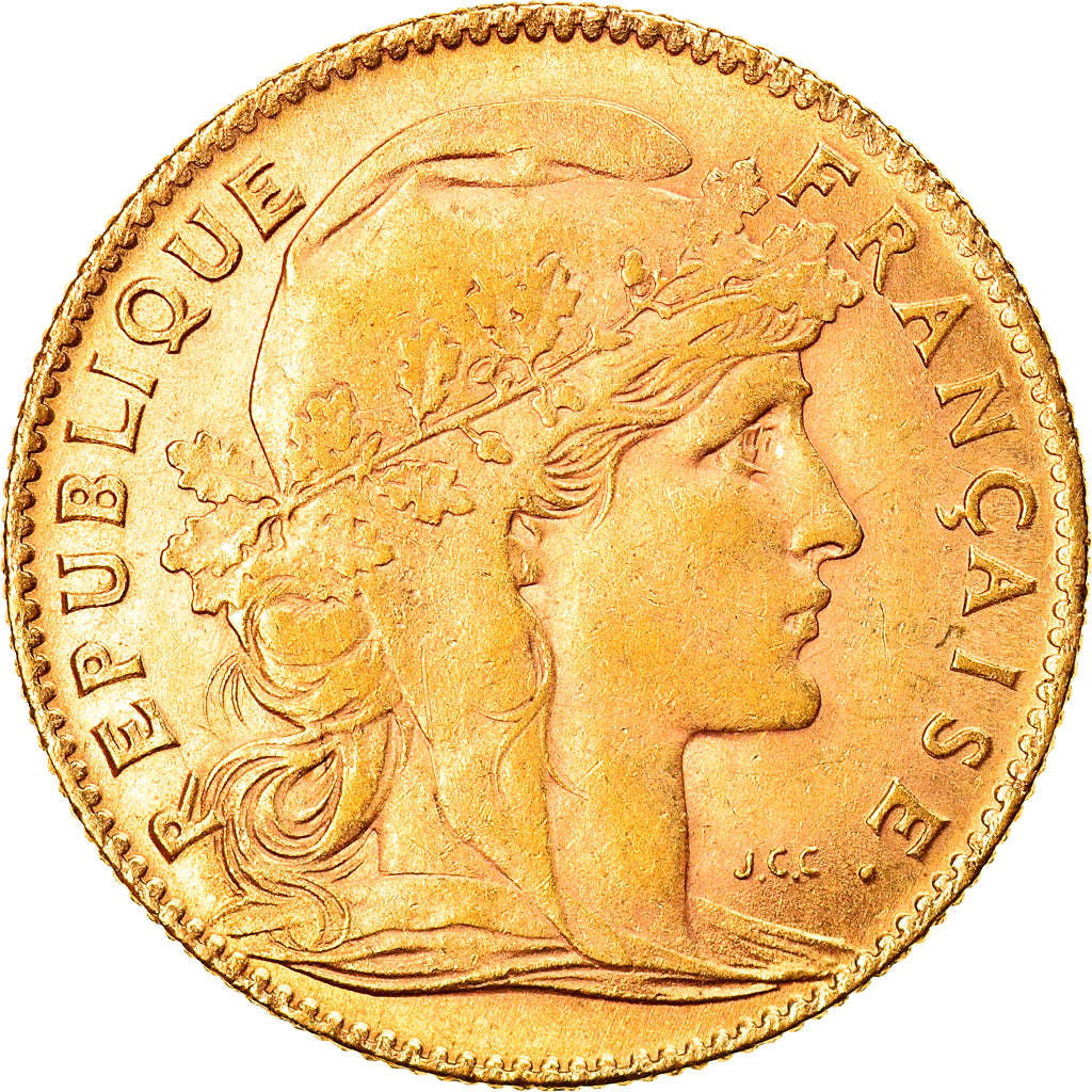 Monnaie, France, Marianne, 10 Francs, 1907, Paris, TTB+, Or, Gadoury:1017