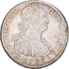 Coin, Bolivia, Charles III, 8 Reales, 1797, Potosi, EF(40-45), Silver, KM:73