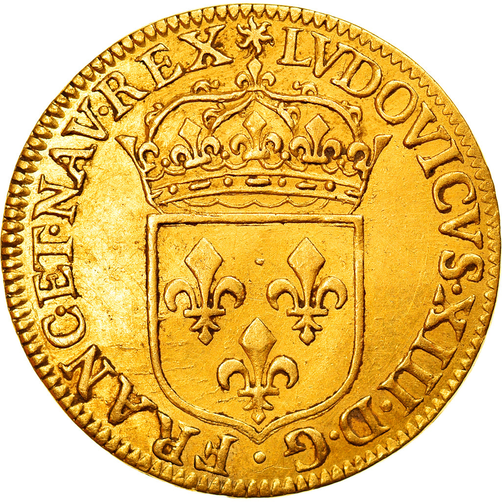 Monnaie, France, Louis XIII, Écu d'or, Ecu d'or, 1641, Paris, TTB+, Or
