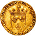 Coin, France, François Ier, Ecu d'or, Toulouse, 5th type, AU(50-53), Gold