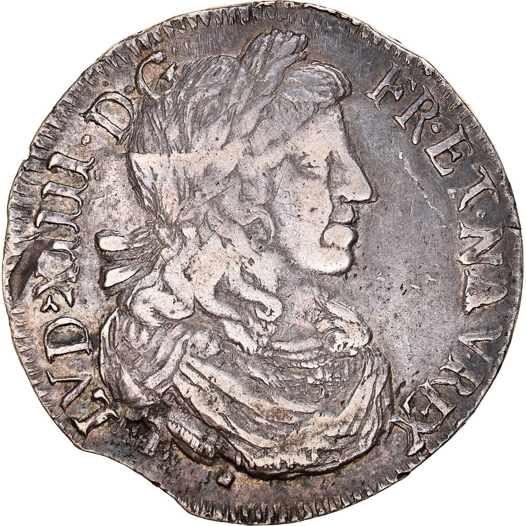Moneda, Francia, Louis XIV, 1/2 Écu de Bourges, 1/2 Ecu, 1660, Bourges, BC+