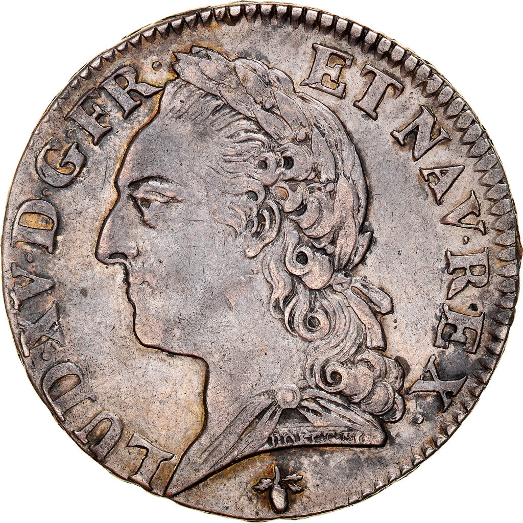 Monnaie, France, Louis XV, 1/2 Écu à la vieille tête, 1/2 ECU, 44 Sols, 1773