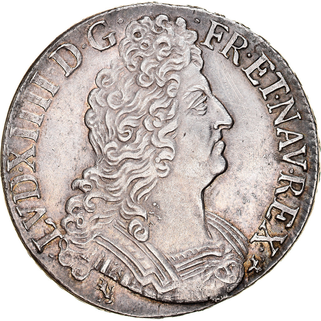 Munten, Frankrijk, Louis XIV, Écu aux 8 L 2e type, Ecu, 1705, Rennes, PR