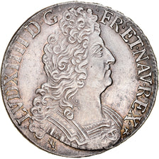Munten, Frankrijk, Louis XIV, Écu aux 8 L 2e type, Ecu, 1705, Rennes, PR