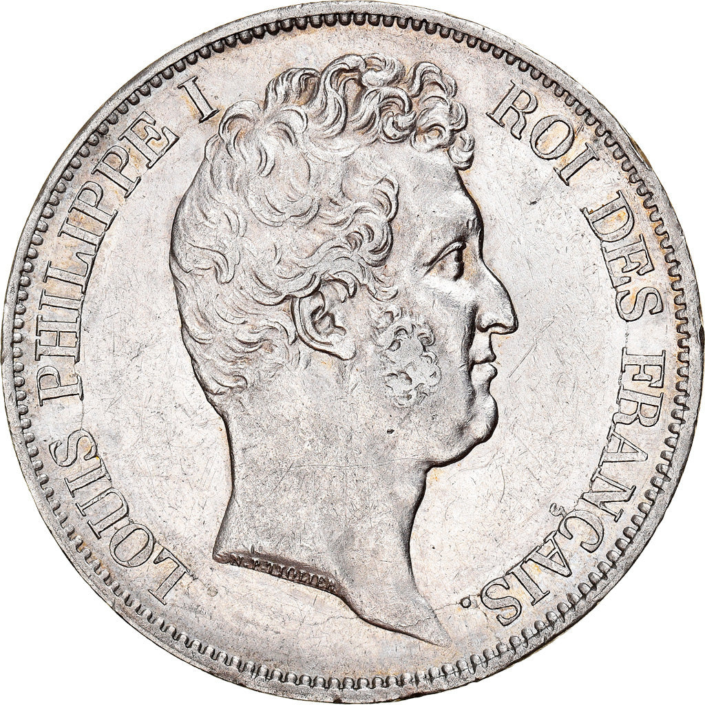 Coin, France, Louis-Philippe, 5 Francs, 1830, Paris, EF(40-45), Silver, KM:735.1