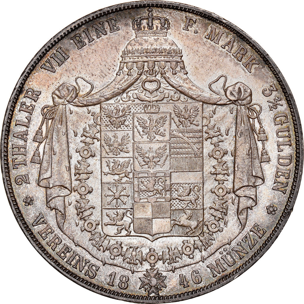 Coin, German States, PRUSSIA, Friedrich Wilhelm IV, 2 Thaler, 3-1/2 Gulden