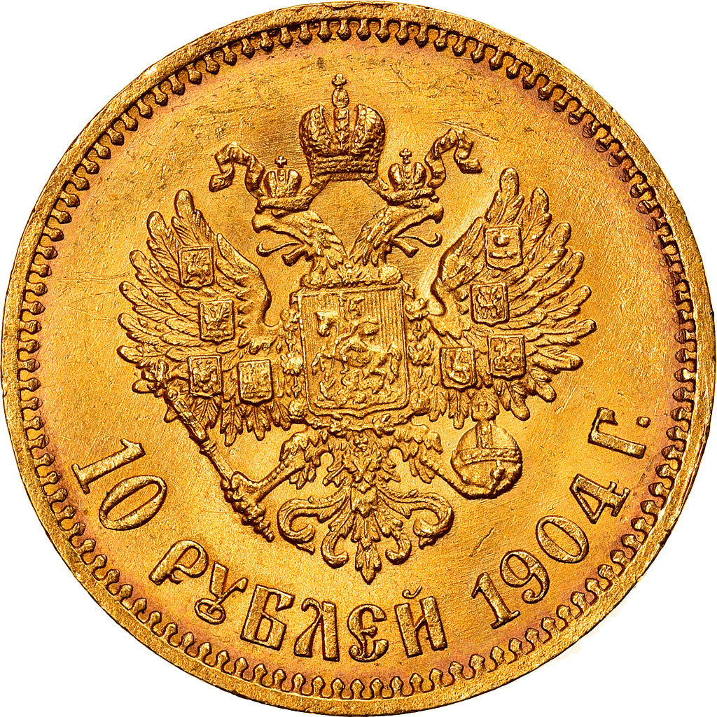 Monnaie, Russie, Nicholas II, 10 Roubles, 1904, St. Petersburg, SUP, Or, KM:64