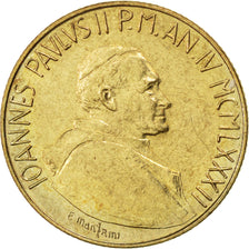 Monnaie, Cité du Vatican, John Paul II, 200 Lire, 1982, SPL, Aluminum-Bronze