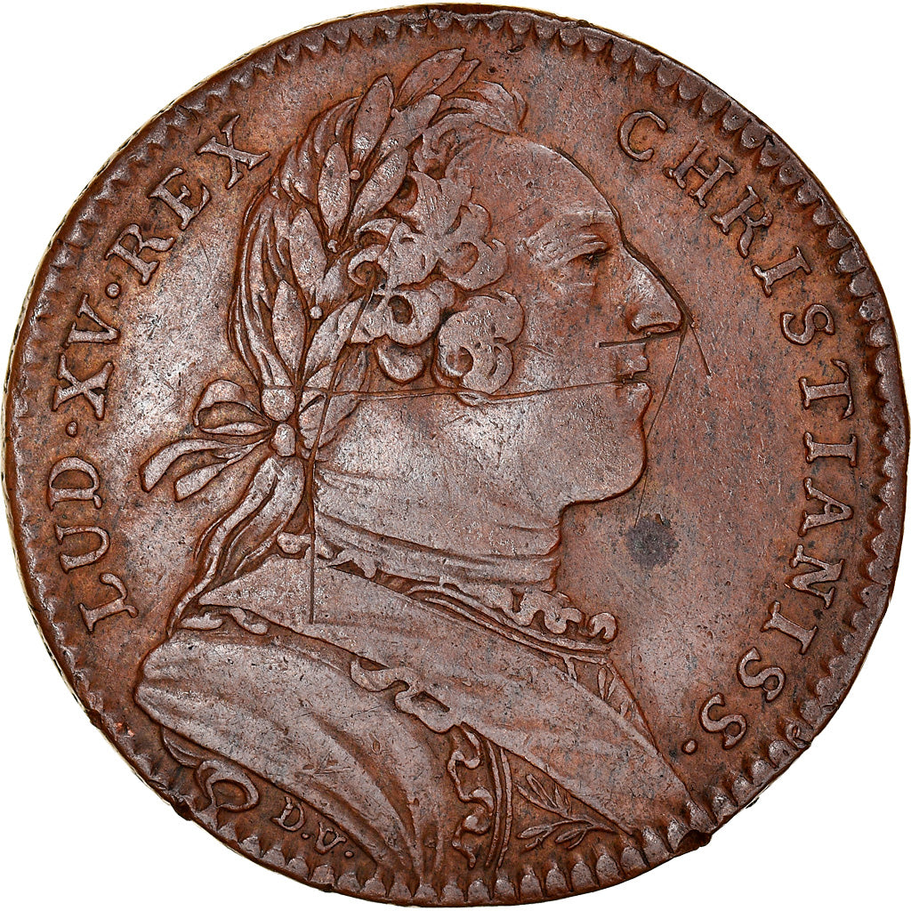 Kanada, Token, Louis XV, Colonies françaises de l'Amérique, 1751, SS, Kupfer