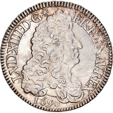 Moneda, Francia, Louis XIV, Écu aux 8 L, Ecu, 1690, Paris, EBC, Plata