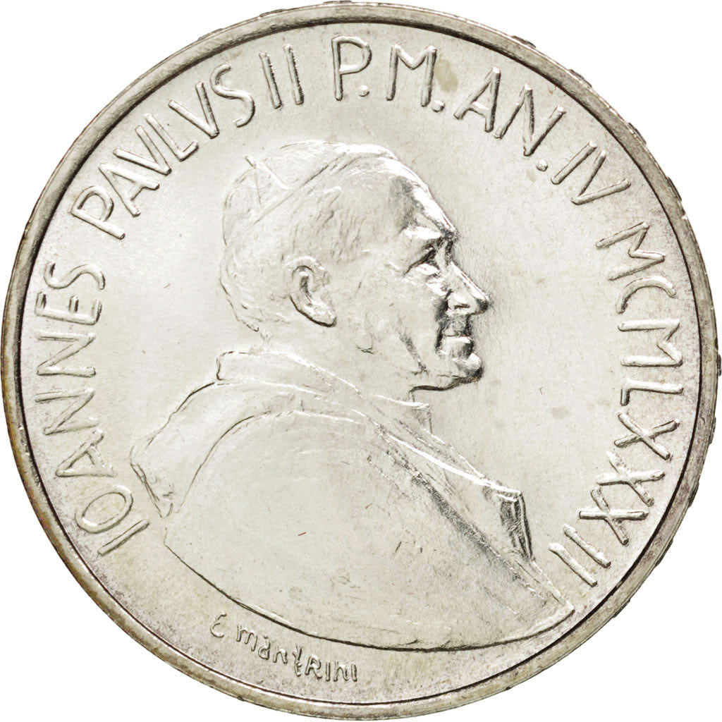 VATICAN CITY, 1000 Lire, 1982, KM #167, MS(63), Silver, 14.59