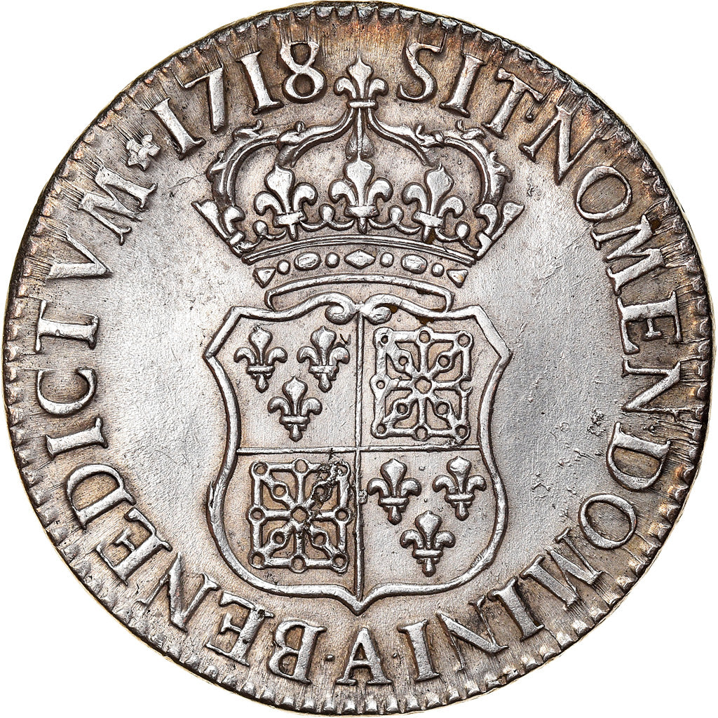 Monnaie, France, Louis XV, Écu de France-Navarre, Ecu, 1718, Paris, SUP