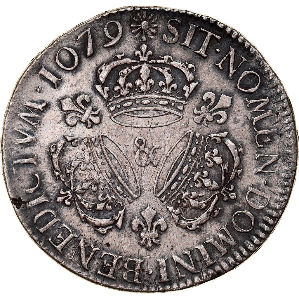 Coin, France, Louis XIV, Écu aux 3 couronnes, Ecu, 1709, Aix, Fautée