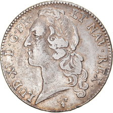 Moneda, Francia, Louis XV, Écu au bandeau, Ecu, 1770, La Rochelle, MBC+, Plata