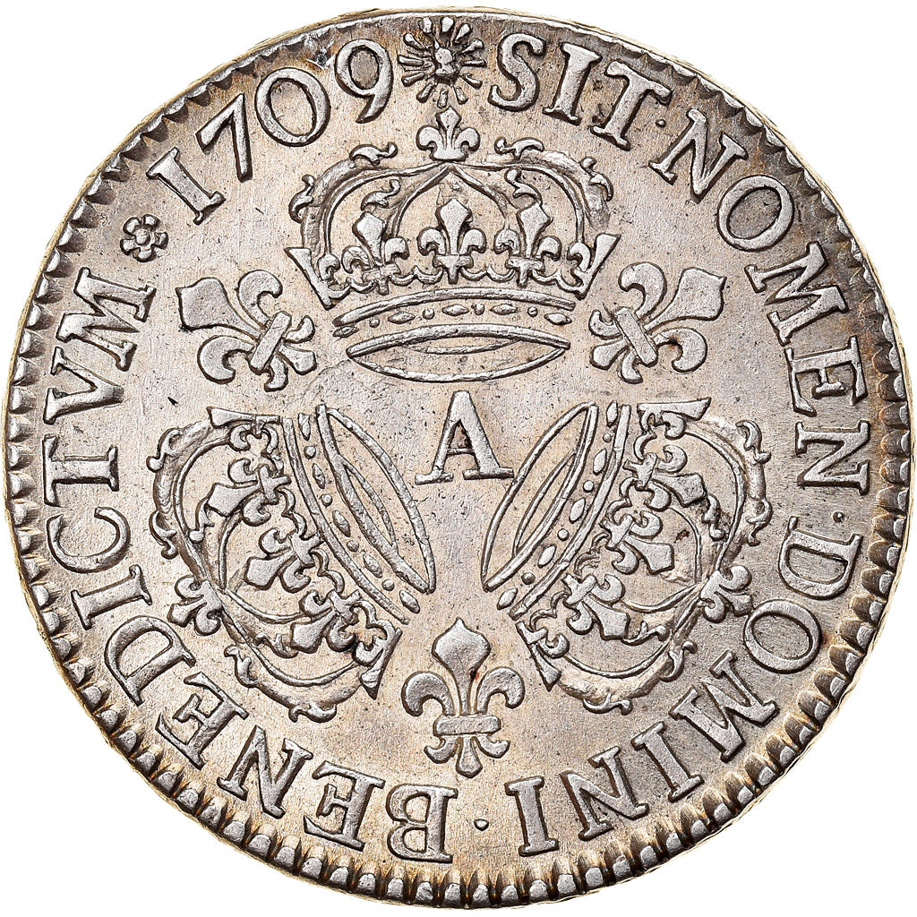 Coin, France, Louis XIV, 1/2 Écu aux 3 couronnes, 1/2 ECU, 36 Sols = 6 Deniers