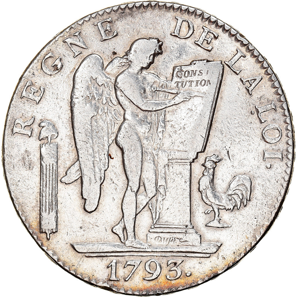 Monnaie, France, Écu de 6 livres françoise, 6 Livres, 1793, Paris, TTB