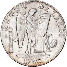 Monnaie, France, Écu de 6 livres françoise, 6 Livres, 1793, Paris, TTB
