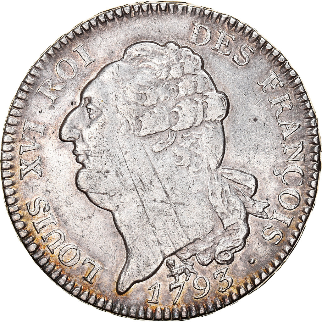 Monnaie, France, Louis XVI, Écu de 6 livres françois, ECU, 6 Livres, 1793