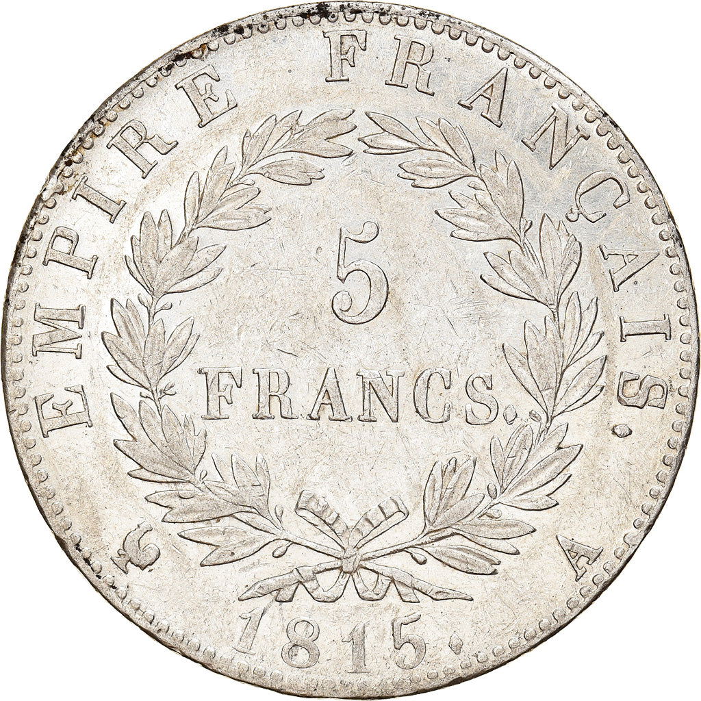 Monnaie, France, Napoléon I, 5 Francs, 1815, Paris, Cent Jours, TTB+, Argent