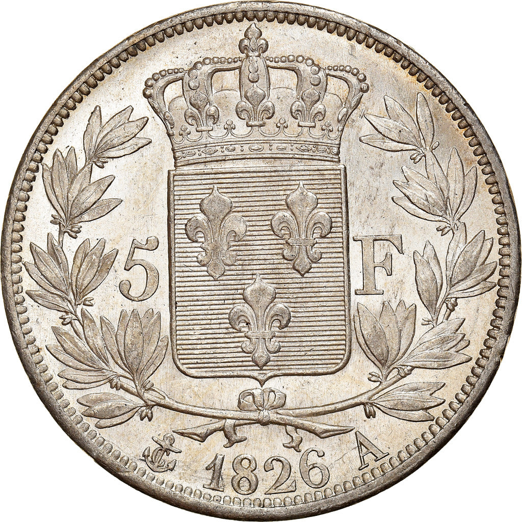 Monnaie, France, Charles X, 5 Francs, 1826, Paris, SUP+, Argent, Gadoury:643