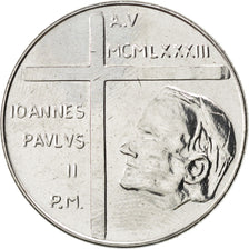 VATICAN CITY, 100 Lire, 1983, KM #173, MS(63), Stainless Steel, 27.75, 7.94
