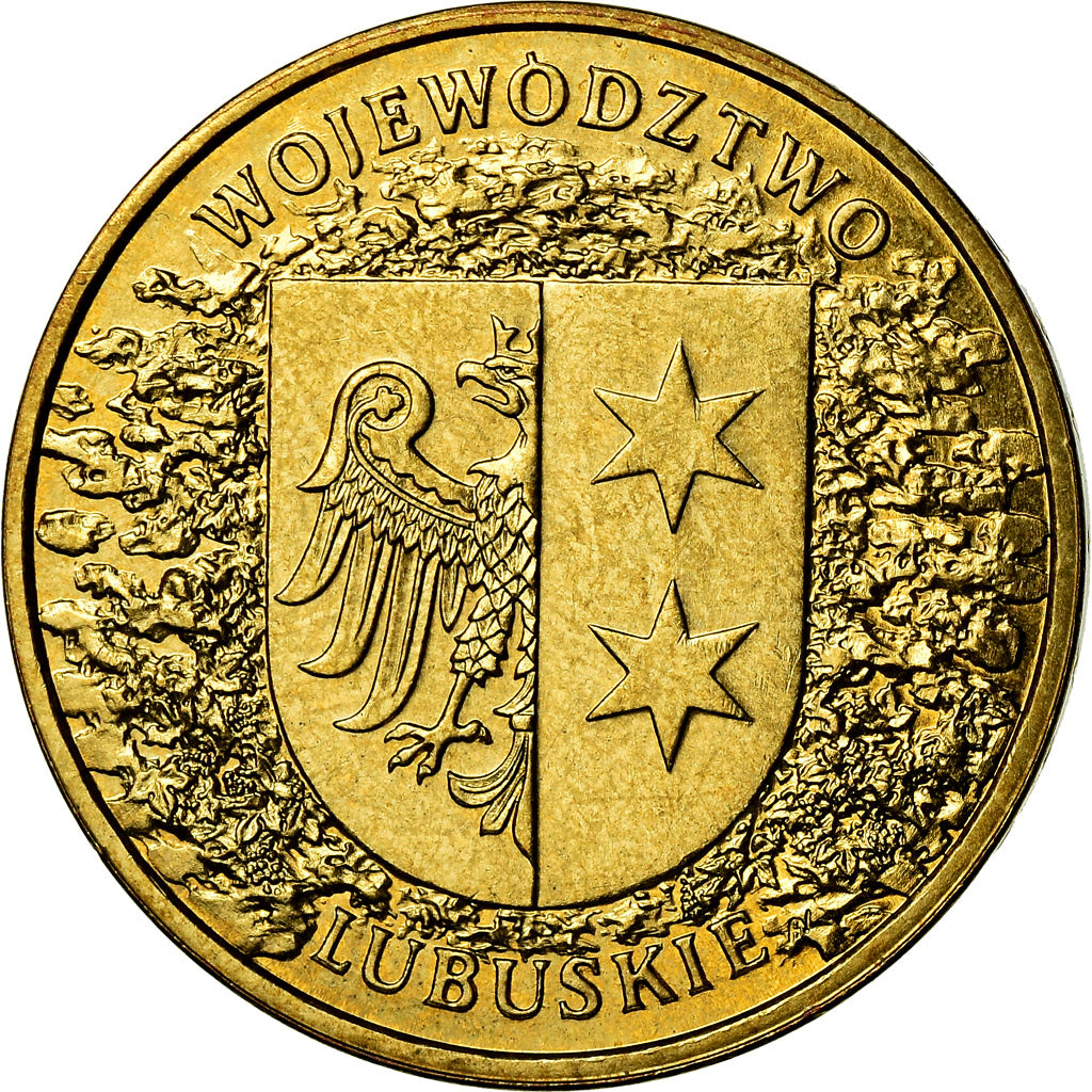 Coin, Poland, 2 Zlote, 2004, Warsaw, MS(60-62), Brass, KM:486