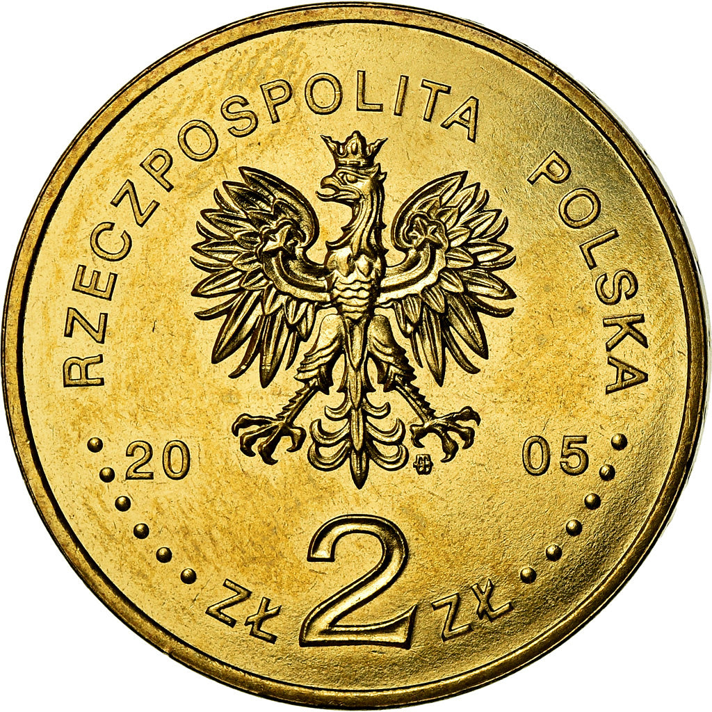 Monnaie, Pologne, 2 Zlote, 2005, Warsaw, SUP+, Laiton, KM:521