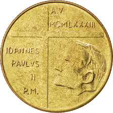 Coin, VATICAN CITY, John Paul II, 200 Lire, 1983, MS(63), Aluminum-Bronze
