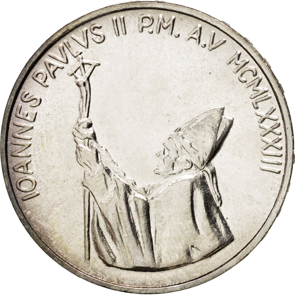 CITTÀ DEL VATICANO, John Paul II, 1000 Lire, 1983, SPL, Argento, KM:176
