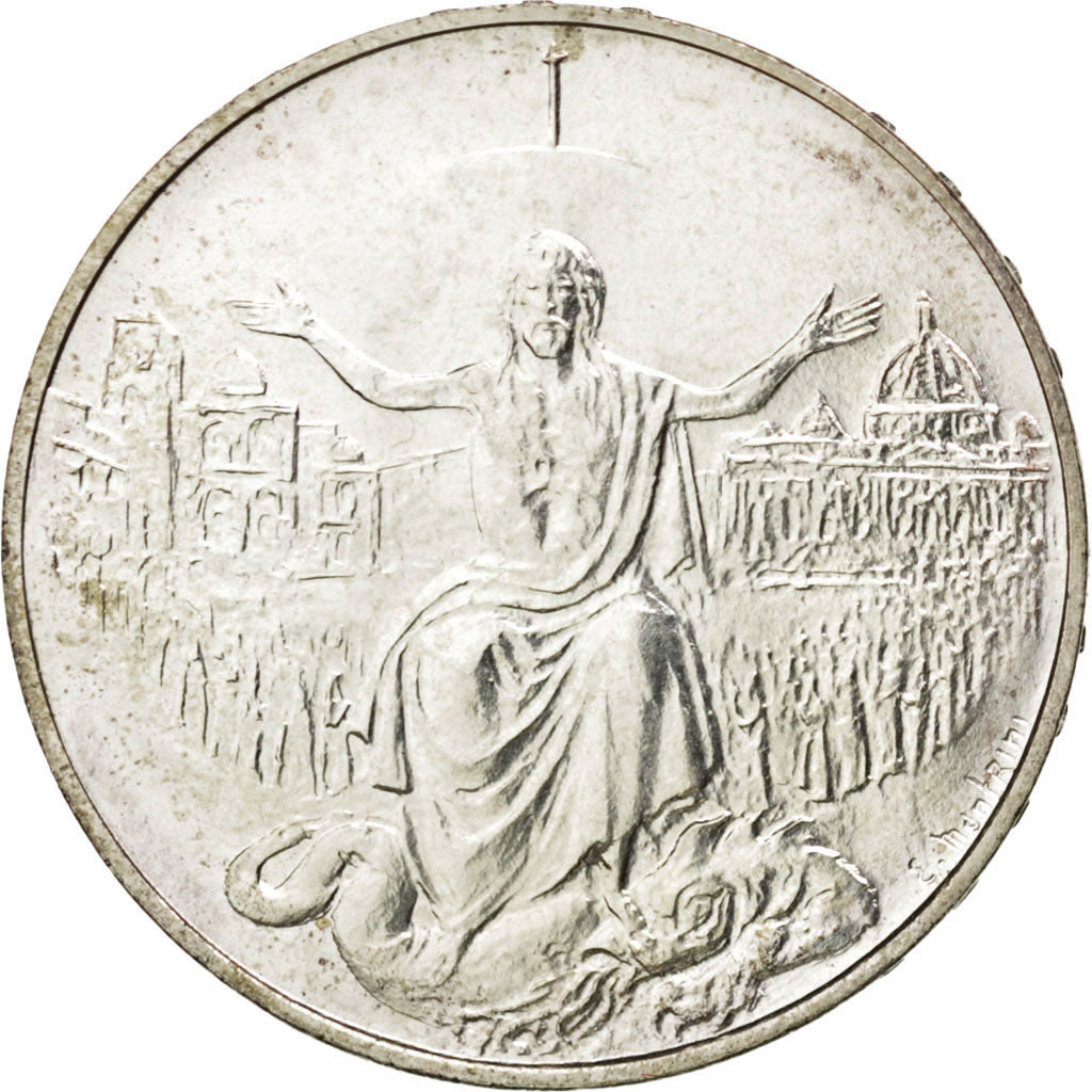 VATICAN CITY, 500 Lire, 1983, KM #168, MS(63), Silver, 29.3, 11.02