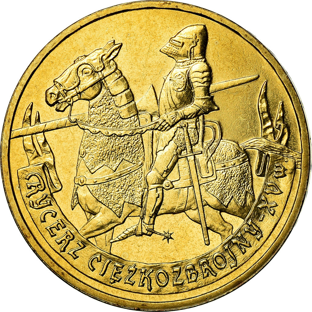 Coin, Poland, 2 Zlote, 2007, Warsaw, MS(60-62), Brass, KM:611