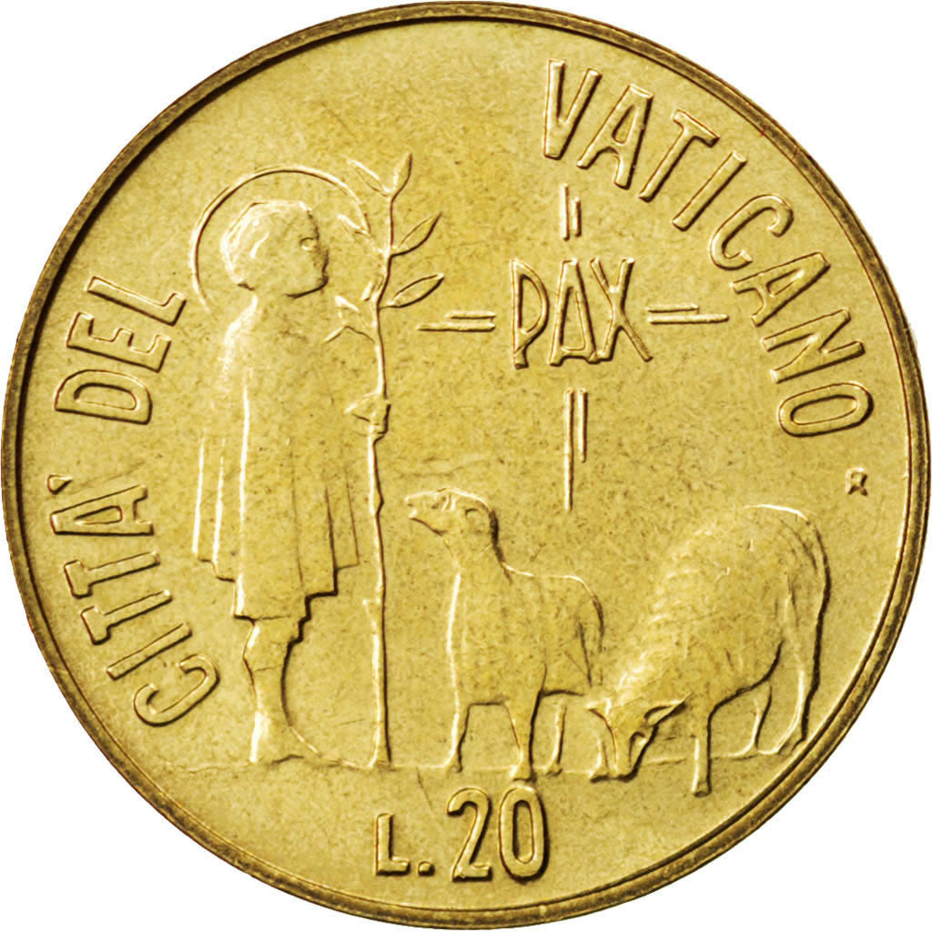 Coin, VATICAN CITY, John Paul II, 20 Lire, 1984, MS(63), Aluminum-Bronze, KM:178
