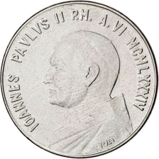 VATICAN CITY, 50 Lire, 1984, KM #179, MS(63), Stainless Steel, 24.8, 6.26