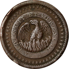 Moneda, Argentina, BUENOS AIRES, 20 Decimos, 1827, Buenos Aires, BC+, Cobre