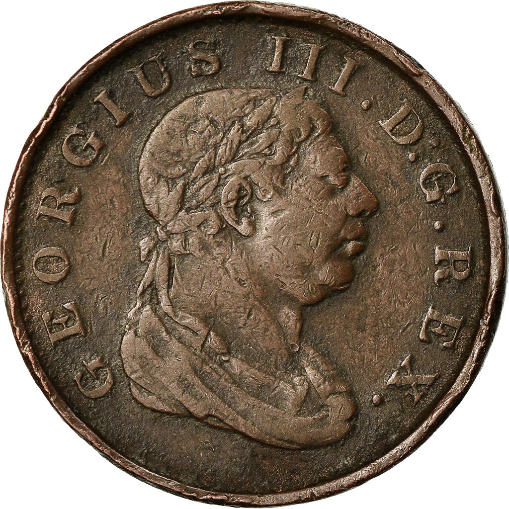 Coin, Guyana, 1 Stiver, 1813, ESSEQUIBO AND DEMERARY, EF(40-45), Copper