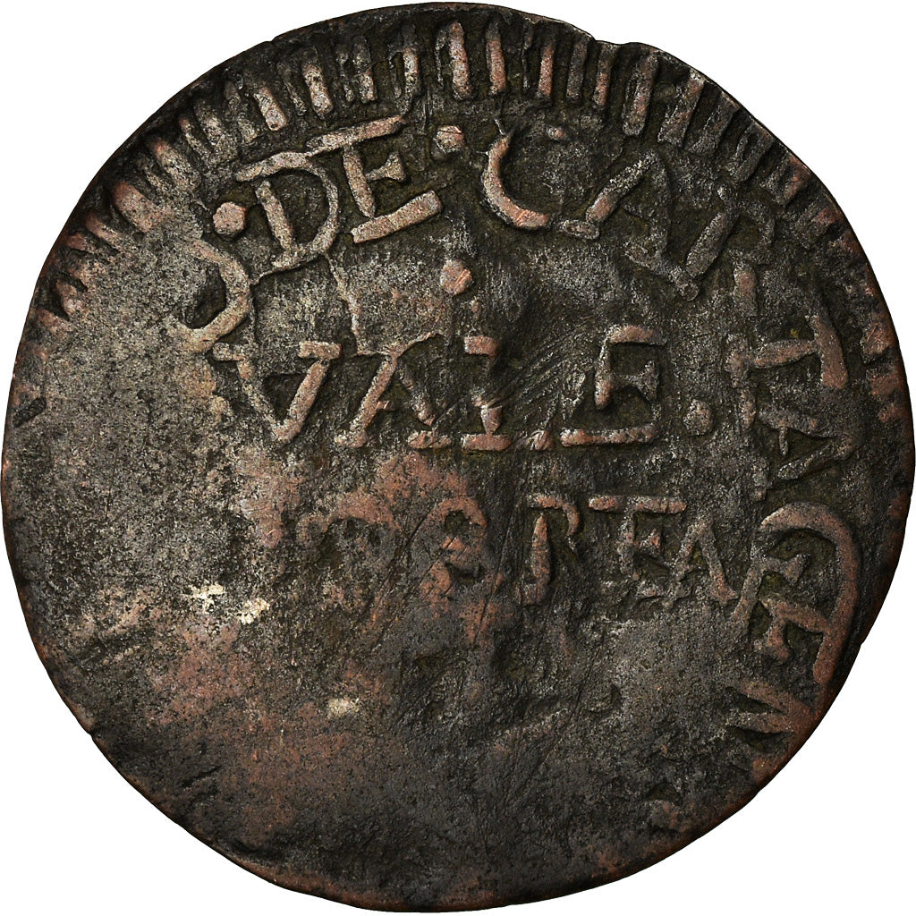 Coin, Colombia, 2 Reales, Undated (1811), VG(8-10), Copper, KM:D1