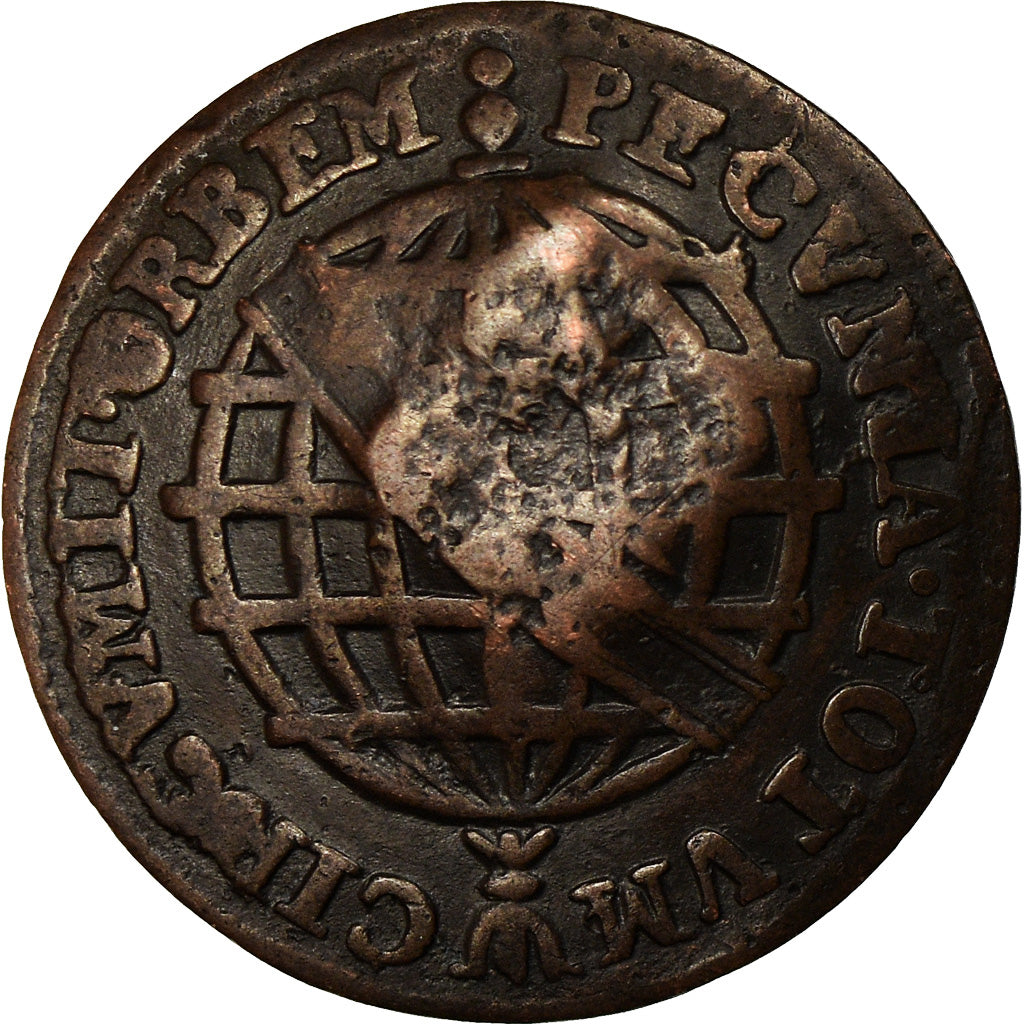 Coin, Brazil, 10 Reis, Undated (1809), EF(40-45), Copper, KM:261