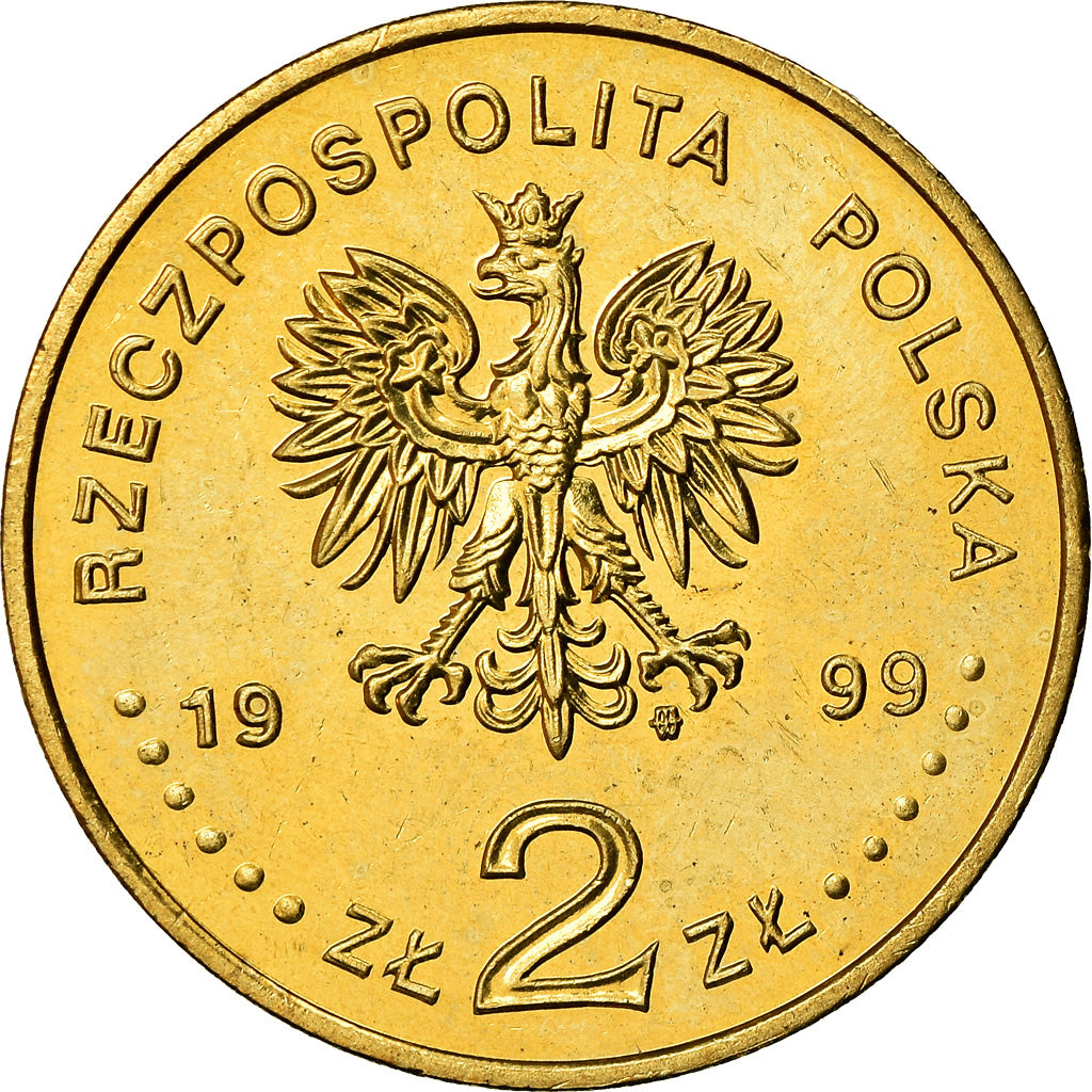 Monnaie, Pologne, 2 Zlote, 1999, Warsaw, SUP+, Laiton, KM:358